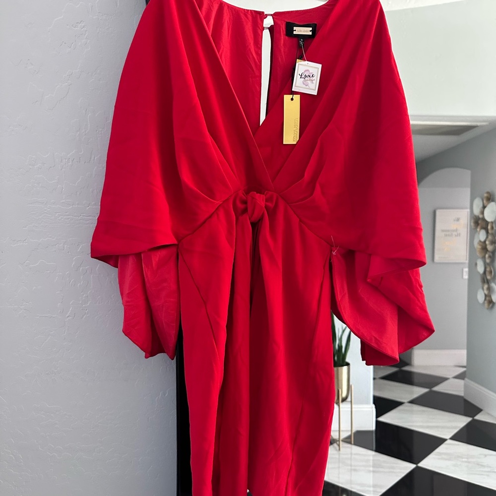 New Alexia admor red dress beautiful size 8 - Picture 4 of 9